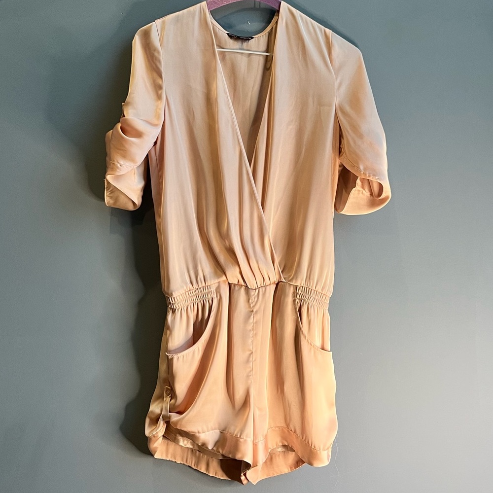 Satin Pink Romper